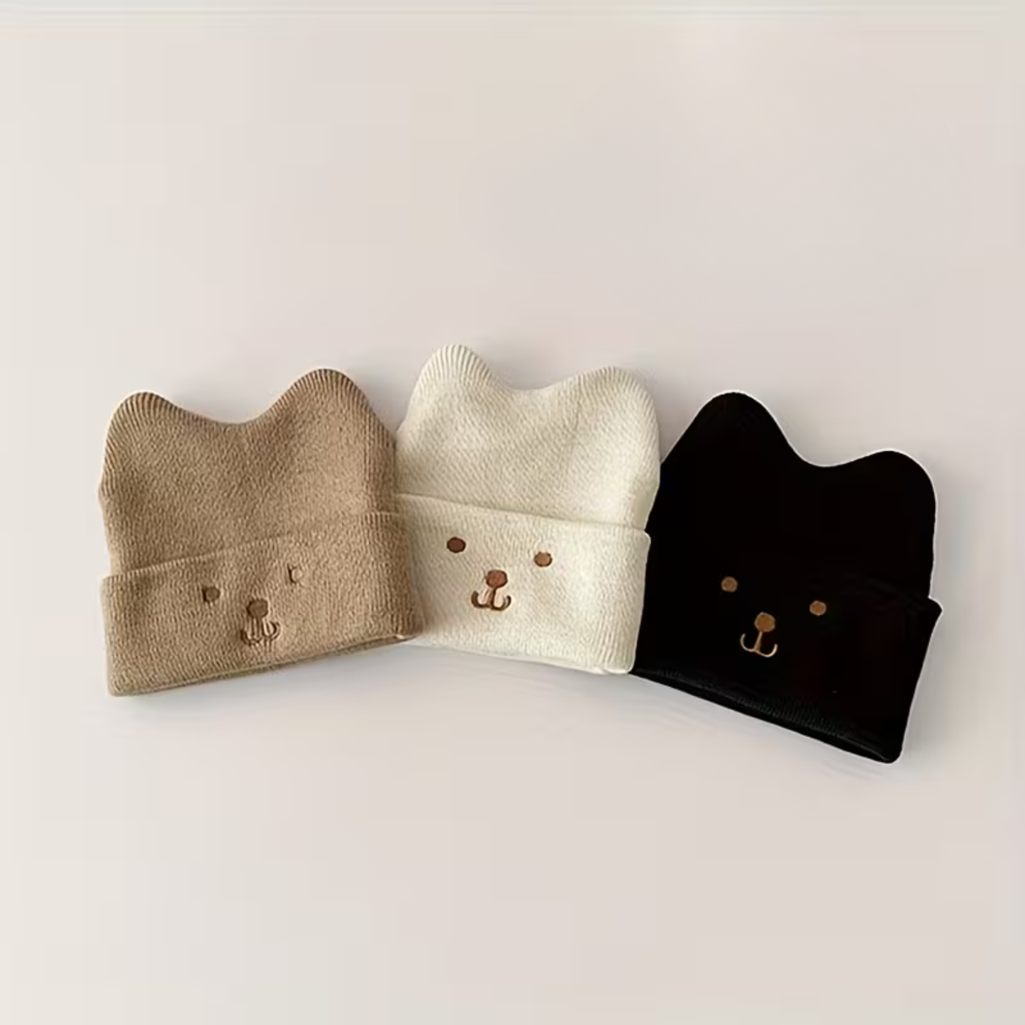 3 Pack Baby Bear Beanie